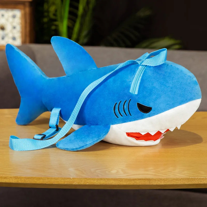 The Quirky Shark Plush Backpack Duo My Store