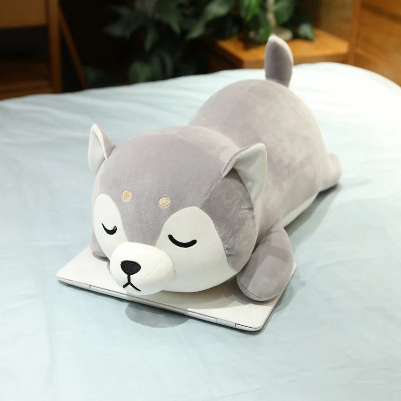 The Kawaii Sleeping Husky Plushie My Store