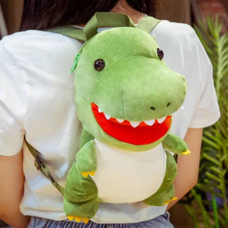 Chonky Dino Plush Backpack Duo