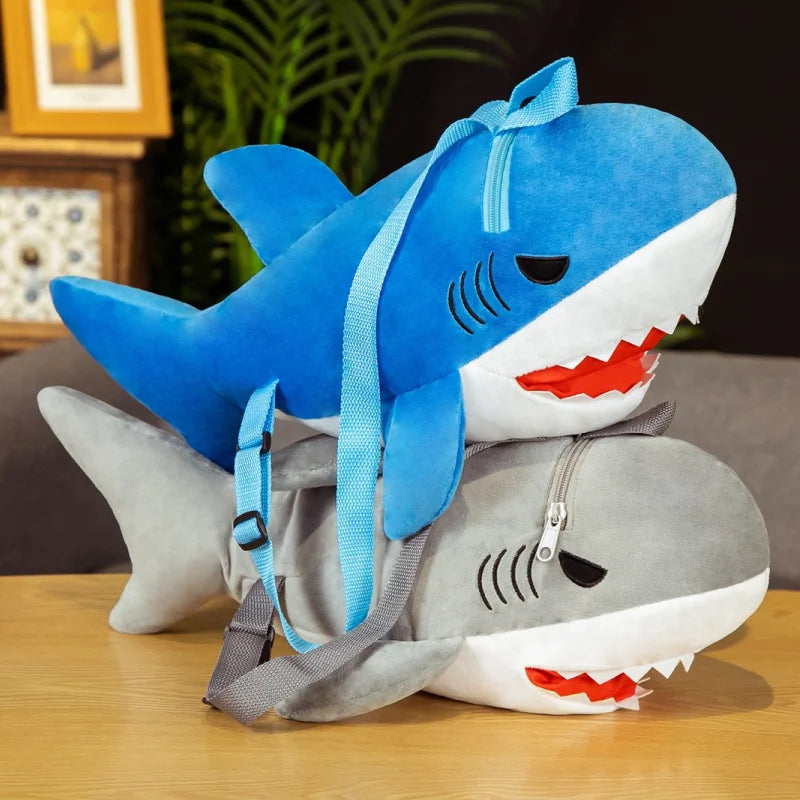 The Quirky Shark Plush Backpack Duo My Store