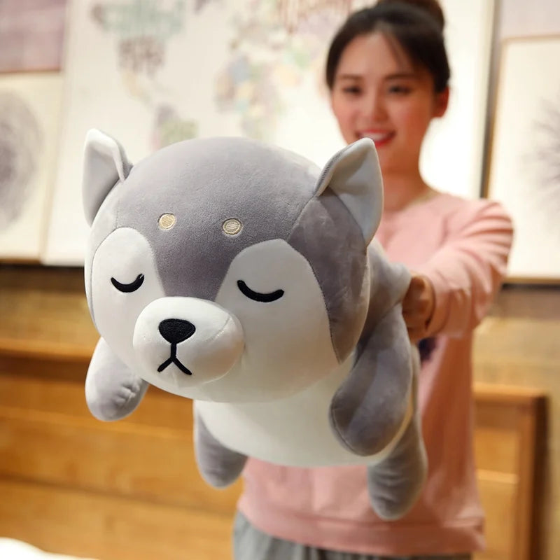 The Kawaii Sleeping Husky Plushie My Store