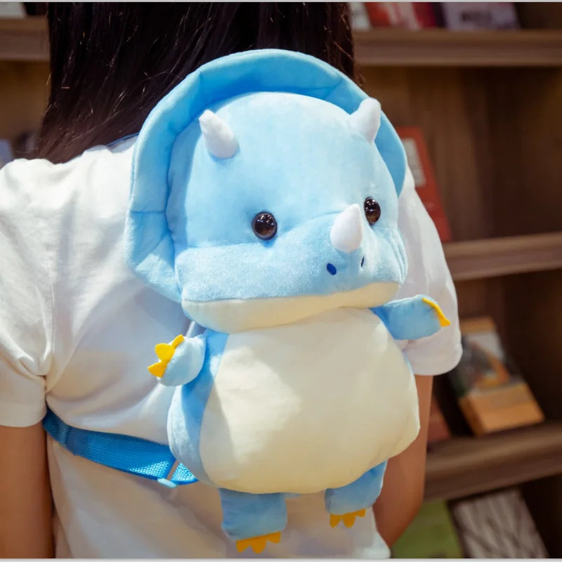 Chonky Dino Plush Backpack Duo