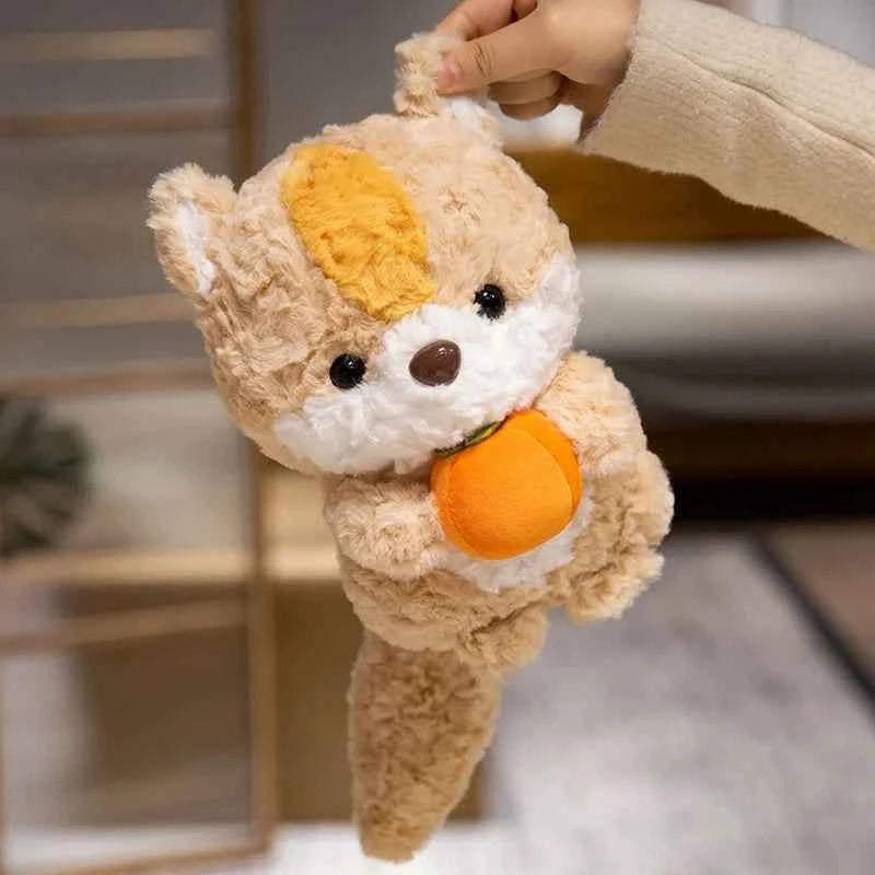 Cute Fluffy Baby Fox & Squirrel Plushie