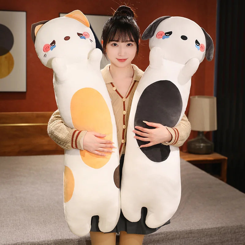 Three Kawaii Long Snuggly Plushies