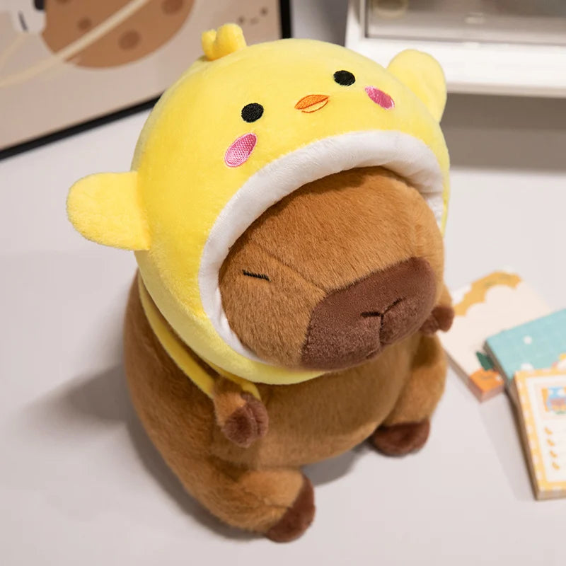 Kawaii Hooded Animal Kapi The Capybara Plushie Collection