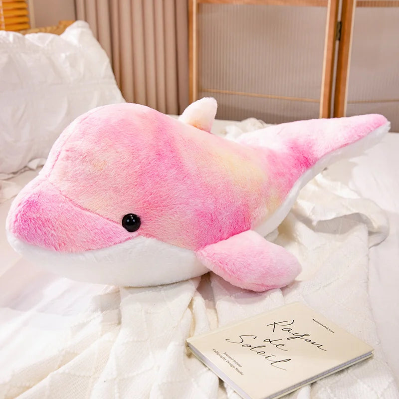 The Galaxy Rainbow Dolphin Plushie Duo