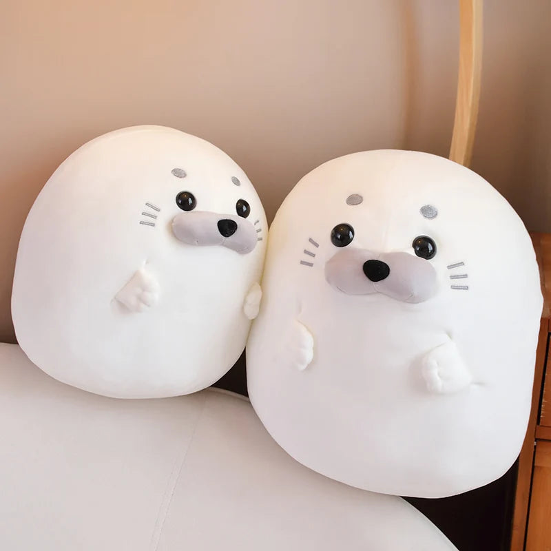 The Kawaii Chonky Seal Plushie Duo
