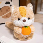 Cute Fluffy Baby Fox & Squirrel Plushie