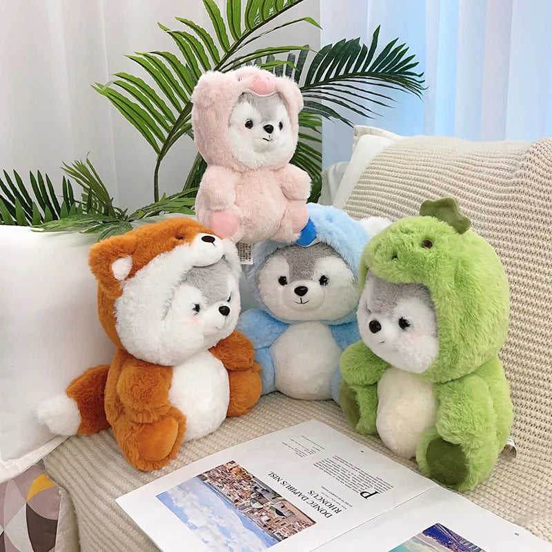 The Kawaii Hooded Husky Plushie Crew