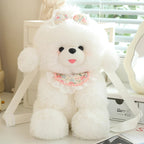 Kawaii Fluffy Puppy Plush Backpack Trio My Store