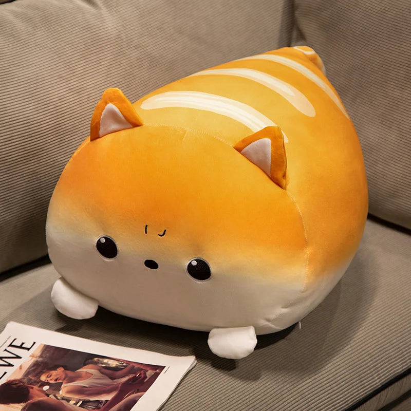The Chonky Bread Cat Plushie Squad