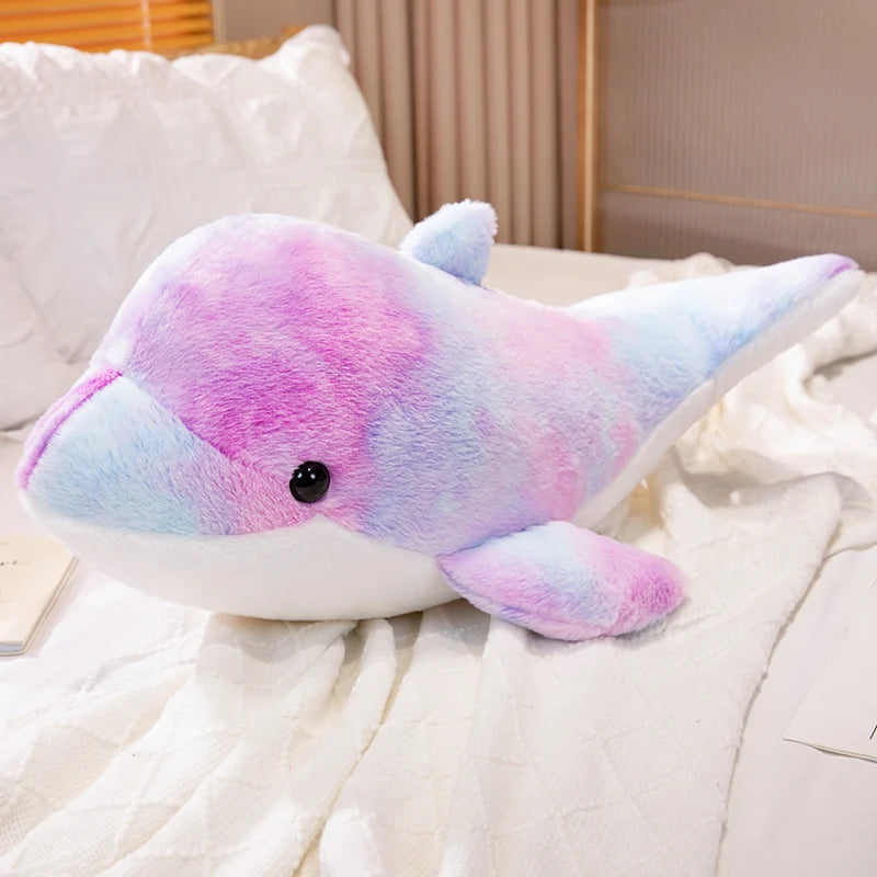 The Galaxy Rainbow Dolphin Plushie Duo