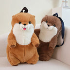 The Playful Otter Plush Backpack Duo My Store