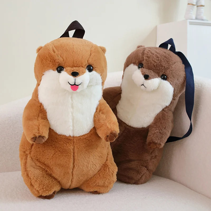 The Playful Otter Plush Backpack Duo My Store
