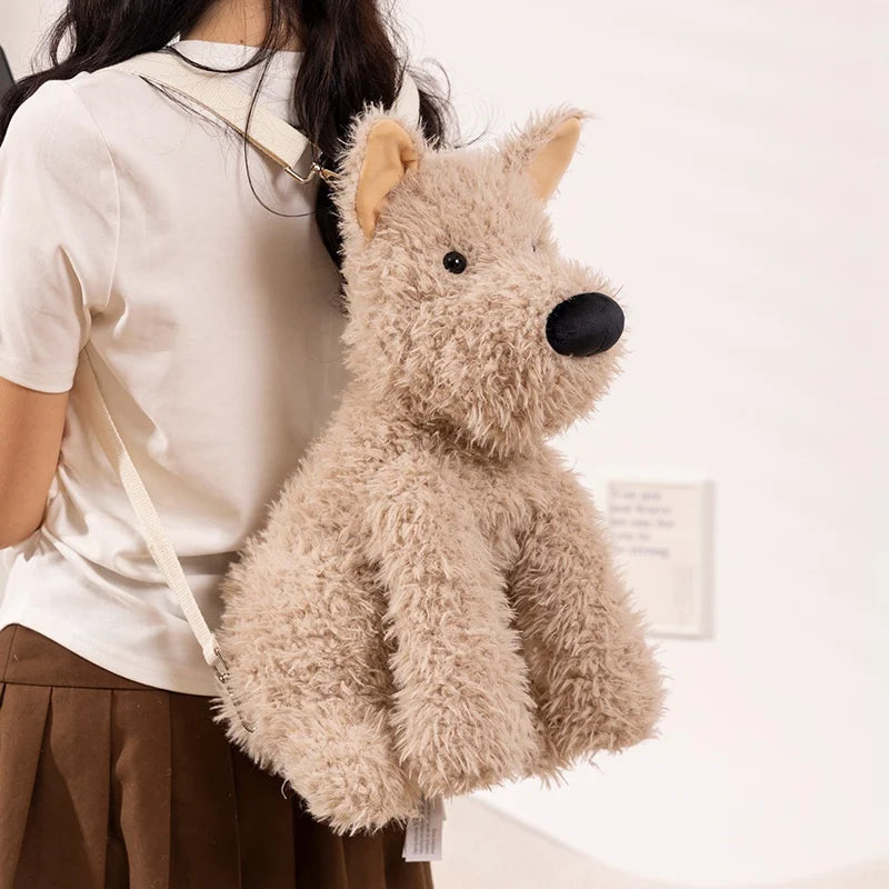 The Fluffy Dog Plush Backpack My Store