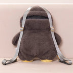 Kawaii Fluffy Penguin Plush Backpack My Store