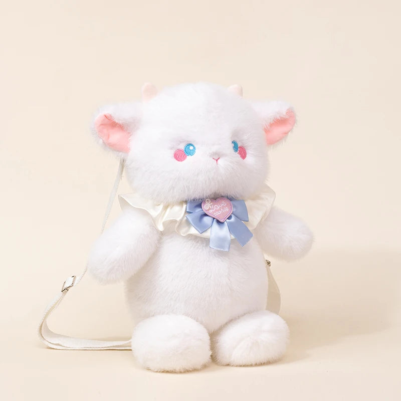 The Kawaii Fluffy Animal Crew Plush Backpack