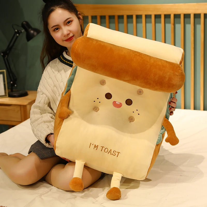 The Kawaii Toast Backrest Plush Cushion My Store