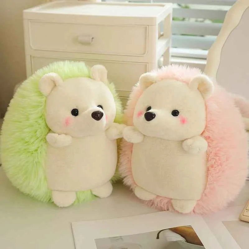 Kawaii  Cute Hedgehog Plush Doll  Stuffed Animal Soft Plushies Keychain Pendant Toys Furry Hedgehog Home Deco