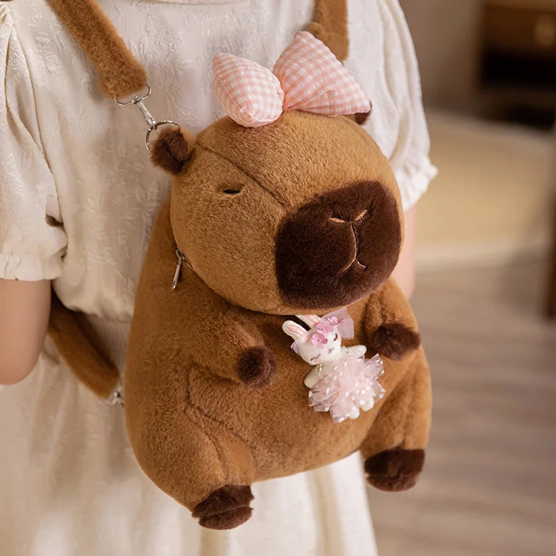 The Kawaii Kapi The Capybara Plush Backpack
