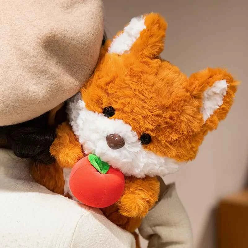 Cute Fluffy Baby Fox & Squirrel Plushie