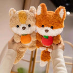 Cute Fluffy Baby Fox & Squirrel Plushie