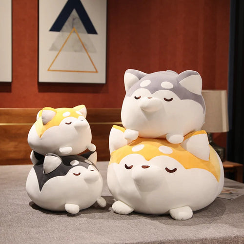 Muru, Bun & Aiko — The Akami Shiba Plushie Stack My Store