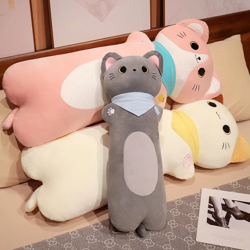 The Long Kawaii Bandit Cat Plushie Trio My Store