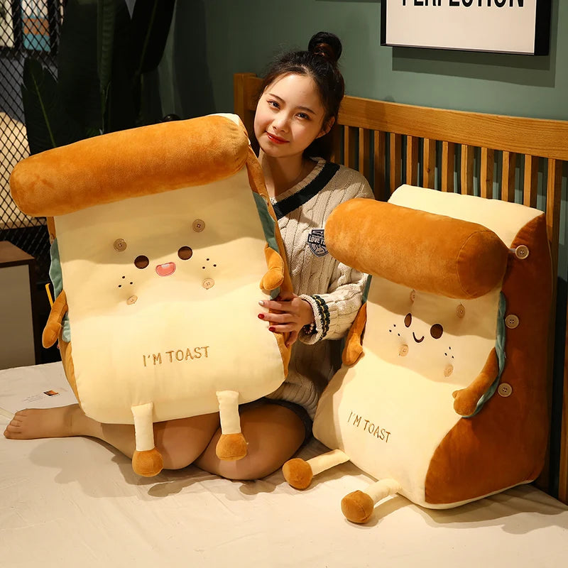 The Kawaii Toast Backrest Plush Cushion My Store