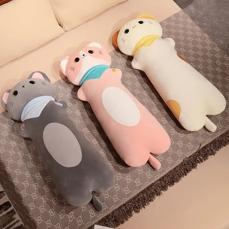 The Long Kawaii Bandit Cat Plushie Trio My Store