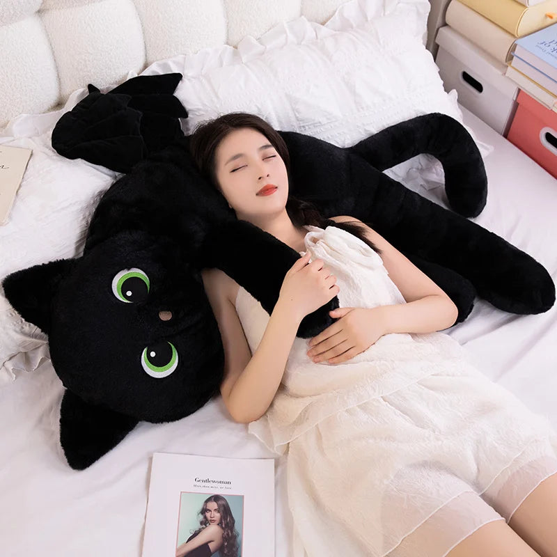 Shiro — The Kawaii Black Cat with Wings Plushie My Store