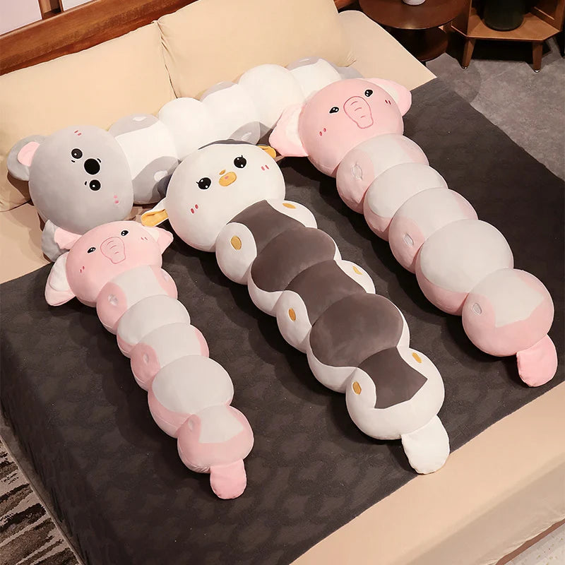 The Kawaii Long Caterpillar Animal Family Plushie