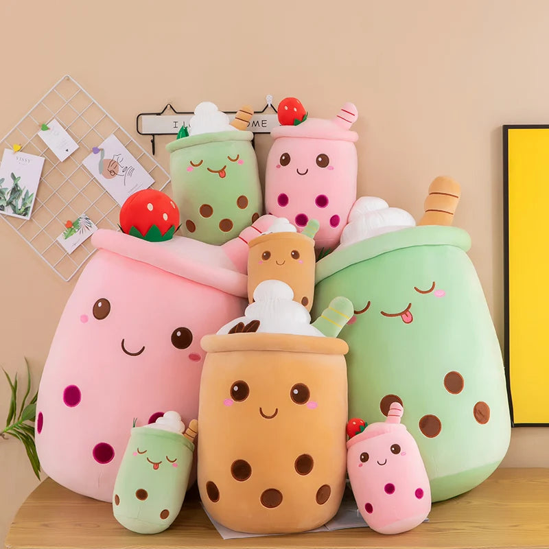 The Kawaii Boba Plushies Big Family