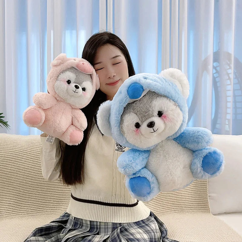 The Kawaii Hooded Husky Plushie Crew My Store