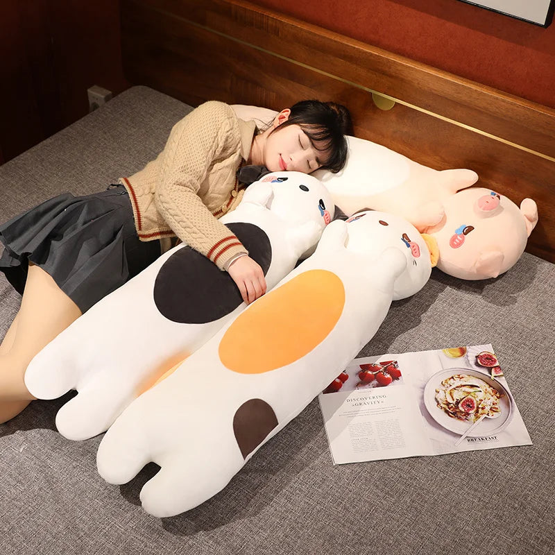 Three Kawaii Long Snuggly Plushies