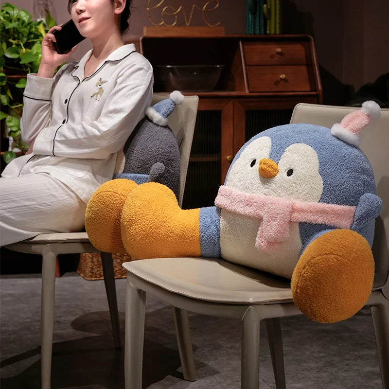 The Kawaii Penguin Plush Backrest Cushion My Store