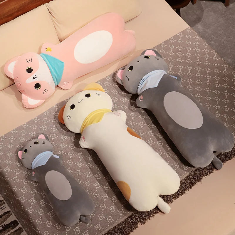 The Long Kawaii Bandit Cat Plushie Trio My Store