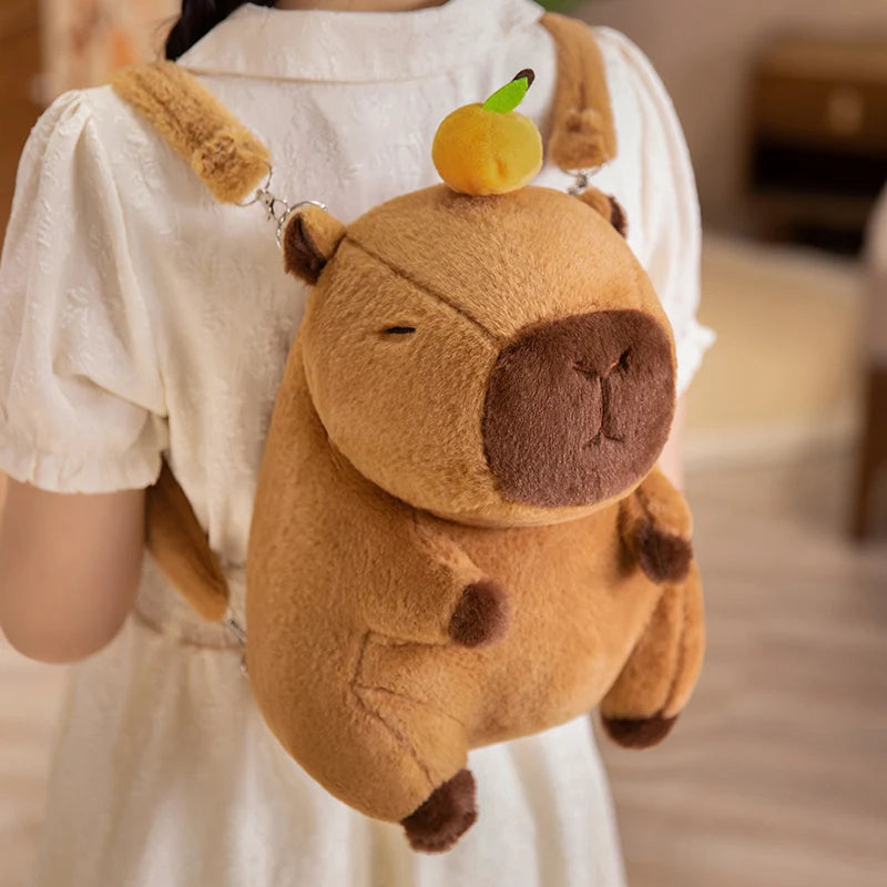 The Kawaii Kapi The Capybara Plush Backpack