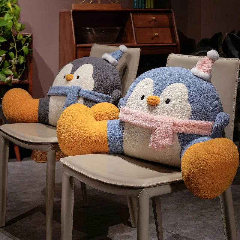The Kawaii Penguin Plush Backrest Cushion My Store