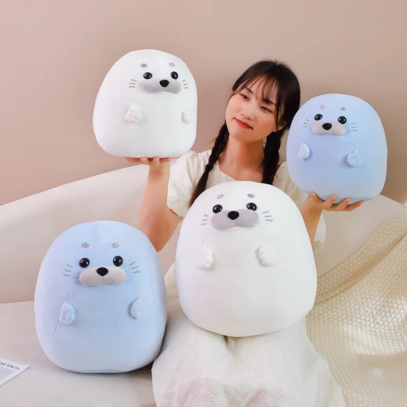 The Kawaii Chonky Seal Plushie Duo My Store