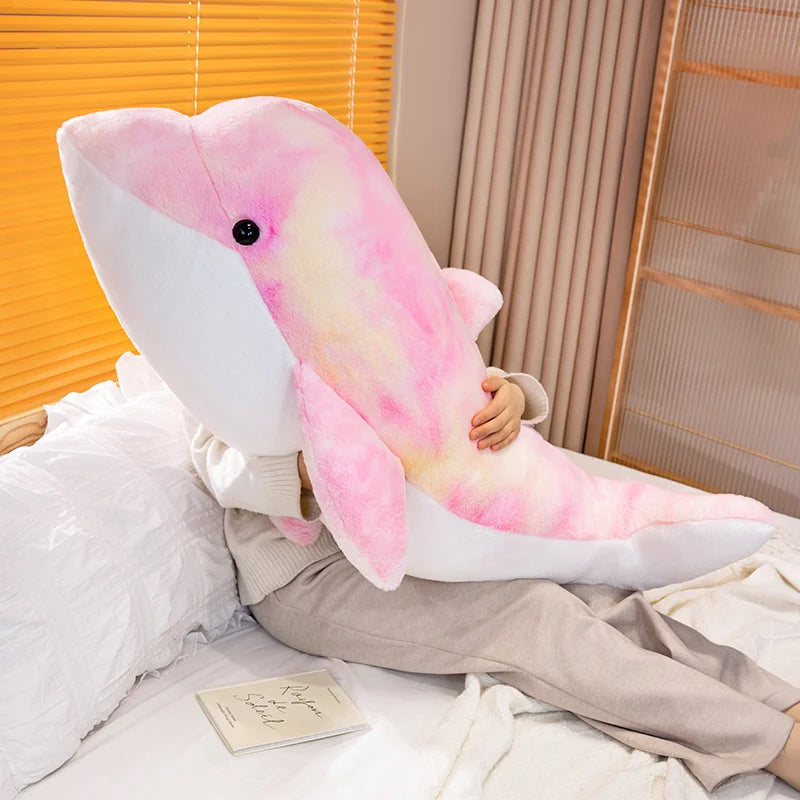 The Galaxy Rainbow Dolphin Plushie Duo