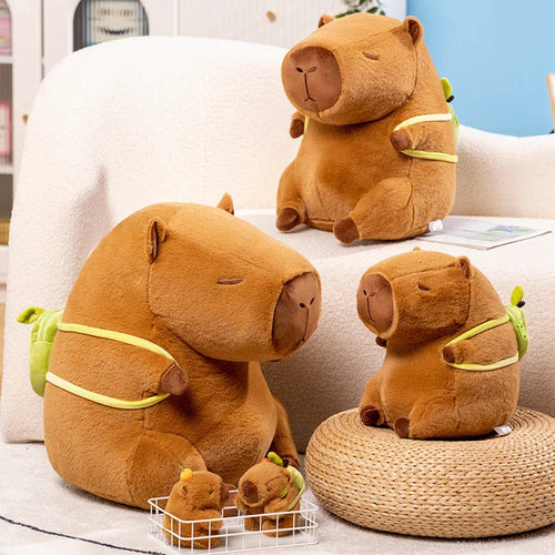 Kapi The Capybara Plushie With Avocado Backpack My Store