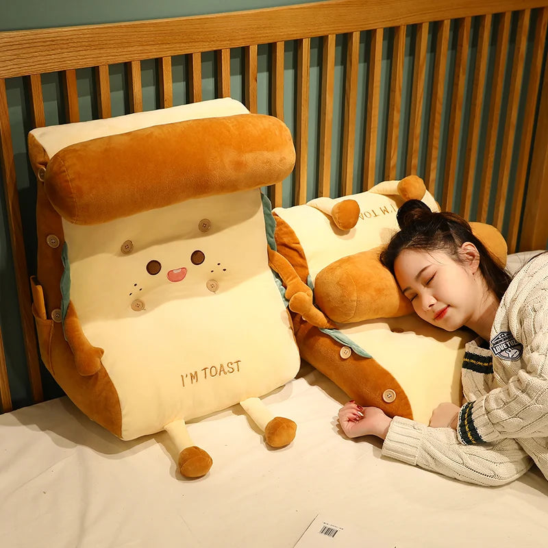 The Kawaii Toast Backrest Plush Cushion My Store