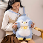 Kawaii Fluffy Penguin Plush Backpack My Store