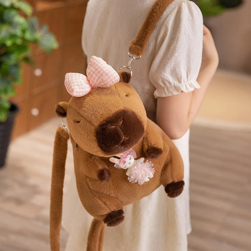 The Kawaii Kapi The Capybara Plush Backpack