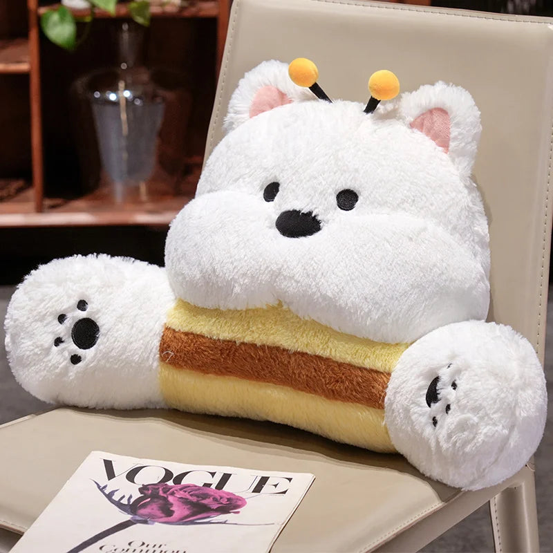 The Lovely Bear Plush Backrest Cushion My Store