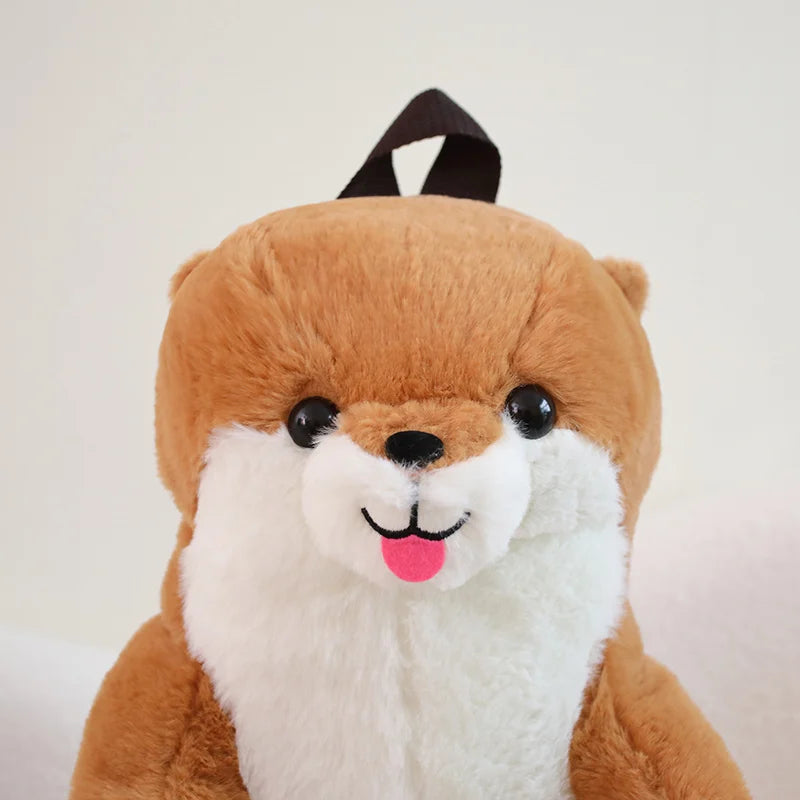 The Playful Otter Plush Backpack Duo My Store