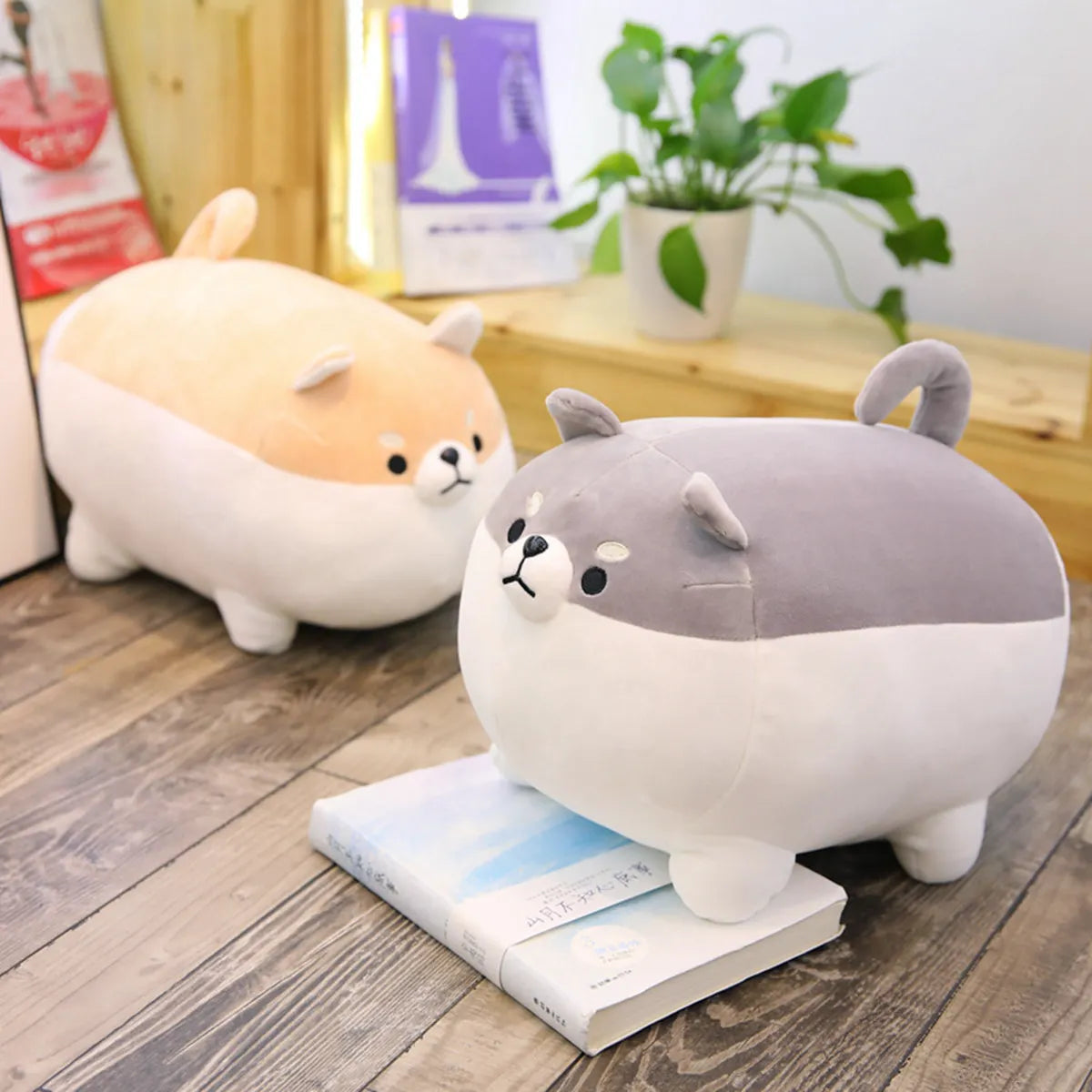 Bako, Baku & Bugu — The Angry Chonky Shiba Trio Plushie