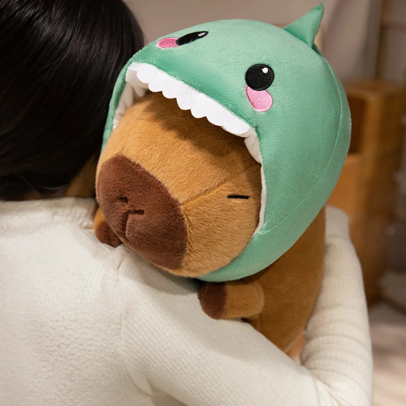 Kawaii Hooded Animal Kapi The Capybara Plushie Collection
