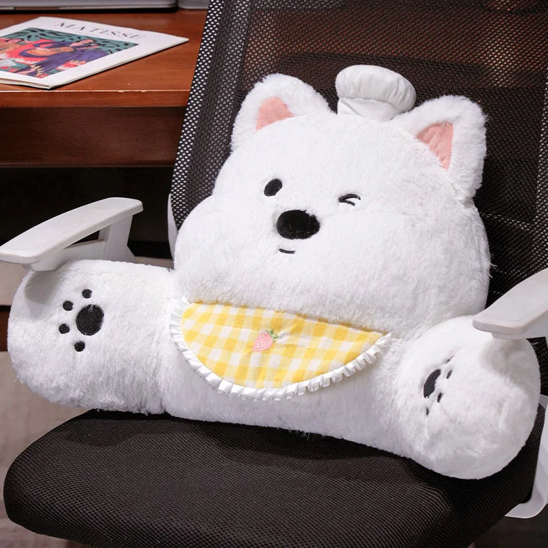 The Lovely Bear Plush Backrest Cushion My Store